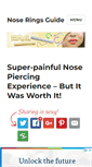 Mobile Screenshot of nose-rings-guide.com
